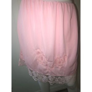 Pink Vintage Lingerie Pink Bendiff Vintage Half Slip Skirt